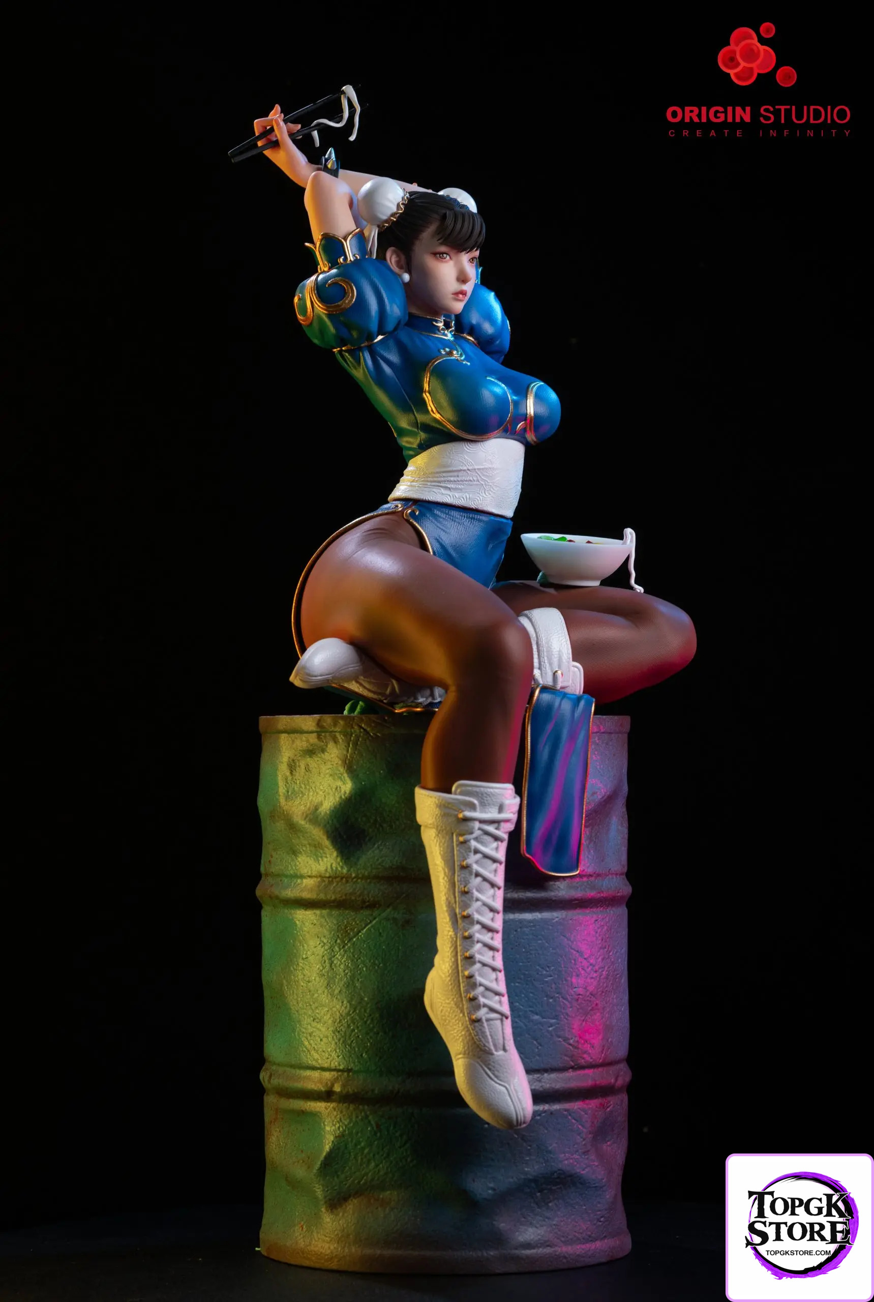 ORIGIN Studio – King of Fighters Light Statue of a Female Fighter Chun - Photo 6 | TopGKStore