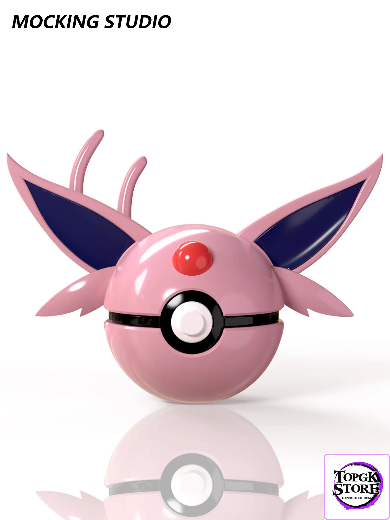 Zhu Yi Wan Jia Studio – Pokémon Electroplated Metallic Poké Ball Series Espeon & Leafeon & Mew & Glaceon Ba