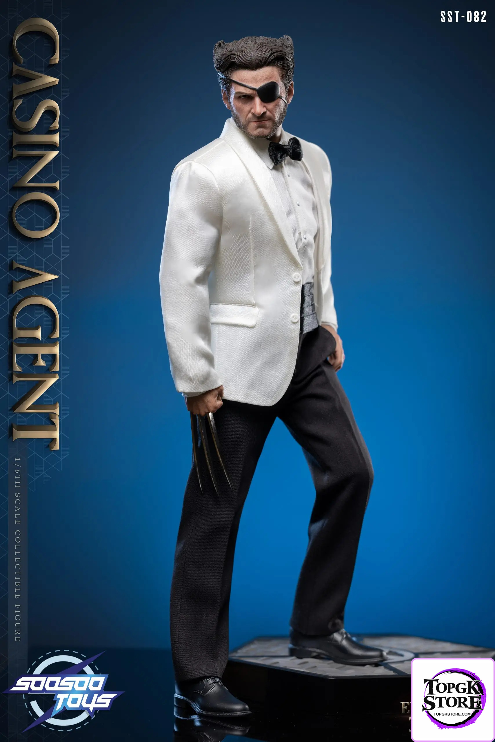 Soosootoys – Marvel 1/6 scale collectible SST082 Casino Agent Wolverine - Photo 2 | TopGKStore