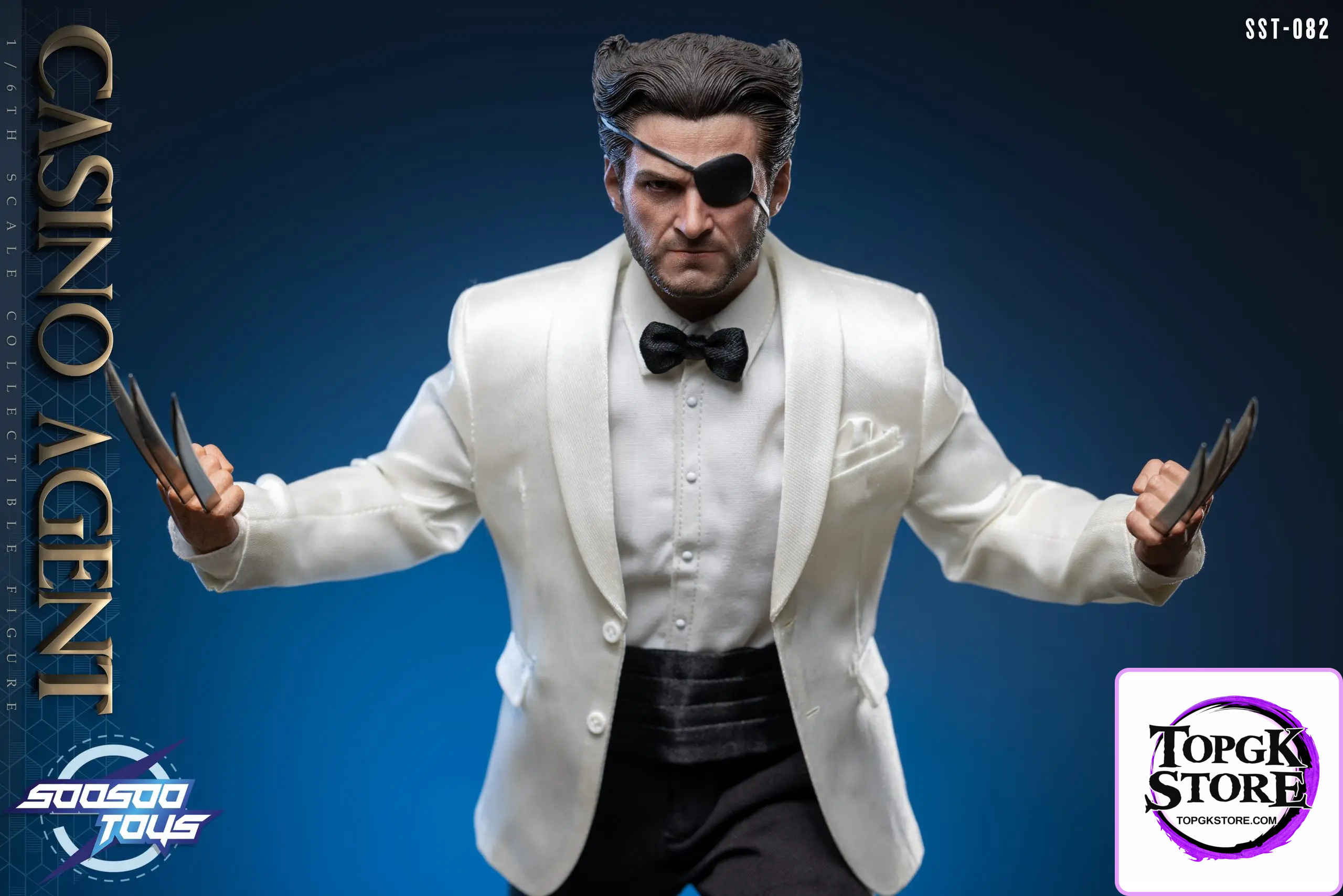 Soosootoys – Marvel 1/6 scale collectible SST082 Casino Agent Wolverine - Photo 1 | TopGKStore