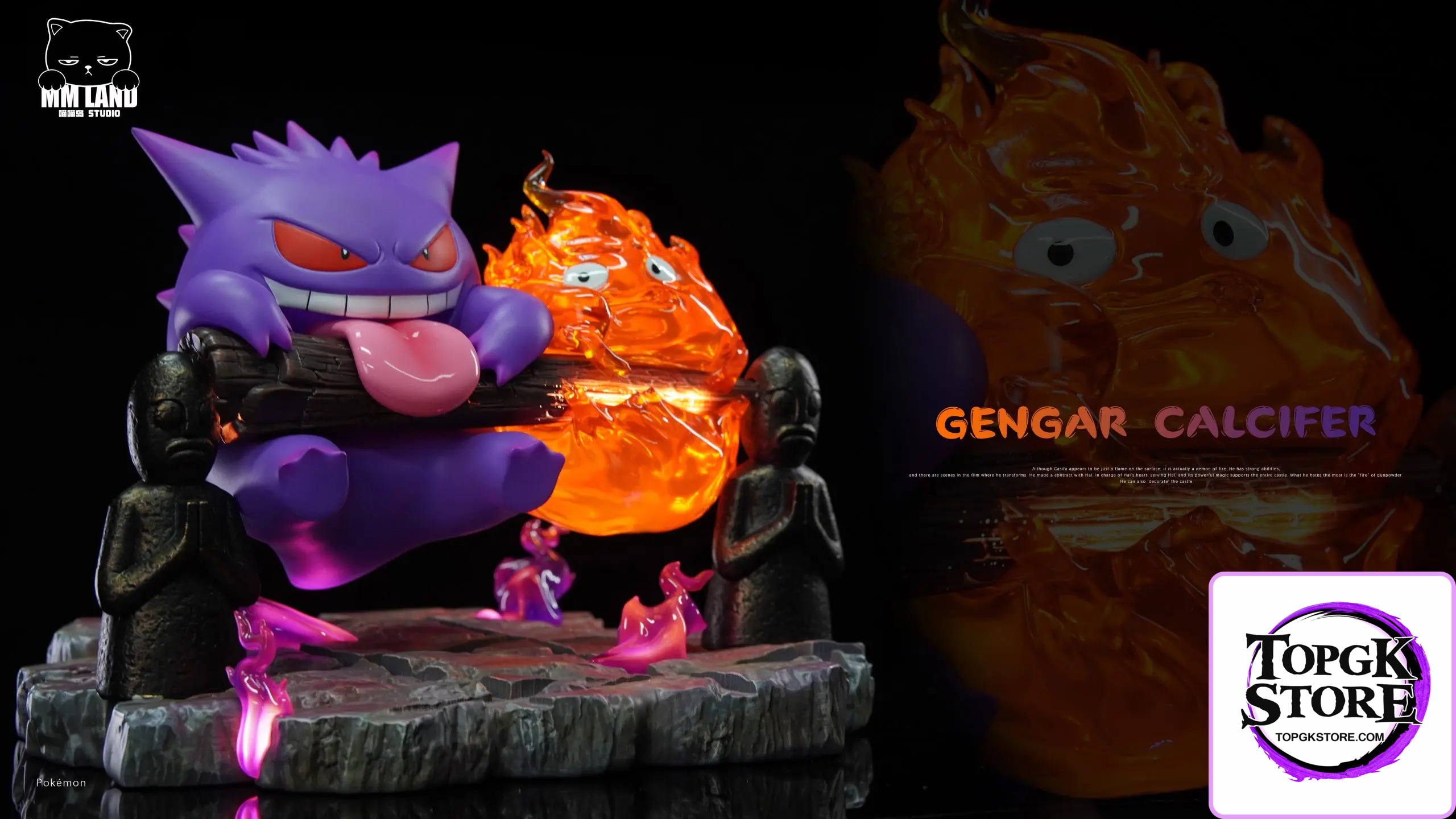 MMLAND Studio – Pokémon & Howl’s Moving Castle Gengar and Calcifer Linkage - Photo 6 | TopGKStore