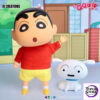 IO CREATIONS – Crayon Shin-chan Q-Bounce Series Kazama & Nohara Shinnosuke Soft Vinyl Articulated Figure (Licensed)