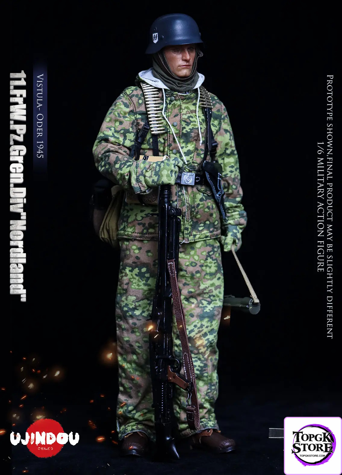 UJINDOU – 1/6 WWII 11. FrW. Pz. Gren. Div “Nordland”, Vistula – Oder 1945 UD9051 (Licensed) - Photo 3