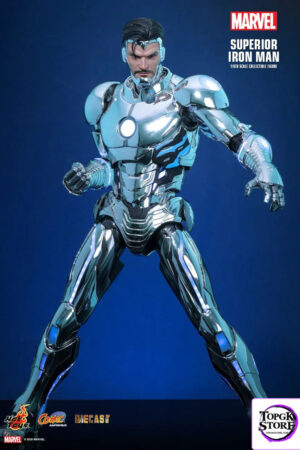 Hottoys – Marvel Comics Superior Iron Man 1/6th scale Collectible Figure CMS026D73 (Licensed) - Photo 1 | TopGKStore
