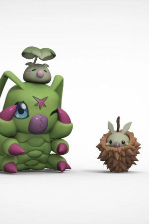 Vzai Studio – Wormmon + Leafmon + Minomon Digimon - Photo 2 | TopGKStore