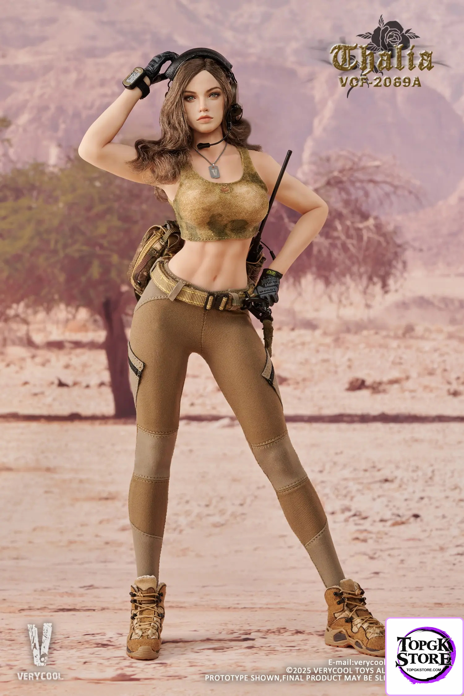 VERYCOOL – 1/6 Scale Action Figure VCF-2069 Desert female soldier -Thalia (Licensed) - Photo 1 | TopGKStore