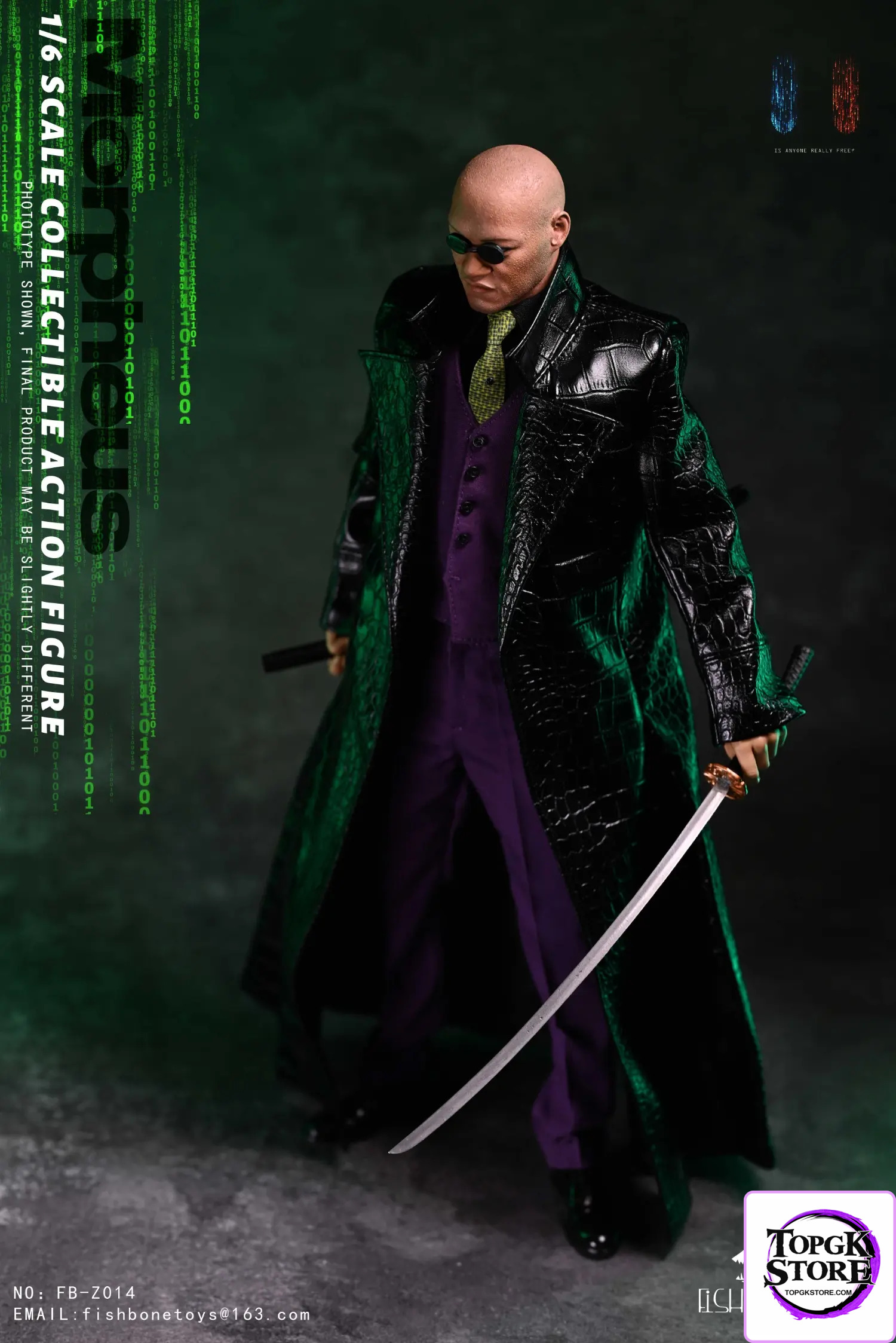 FISH BONETOYS – 1/6 The Matrix Resurrections Morpheus Action Figure NO:FB-Z014 - Photo 6 | TopGKStore