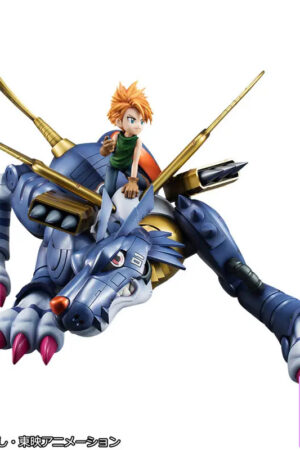 MegaHouse – Precious G.E.M. Series Digimon Adventure Metal Garurumon & Yamato Ishida Complete Figure (Licensed) - P