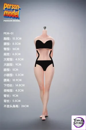 Person Model - 1/6 No.1 Body Curvy Body Type PEM-01 Silicone Female Body (Licensed) - Photo 1 | TopGKStore