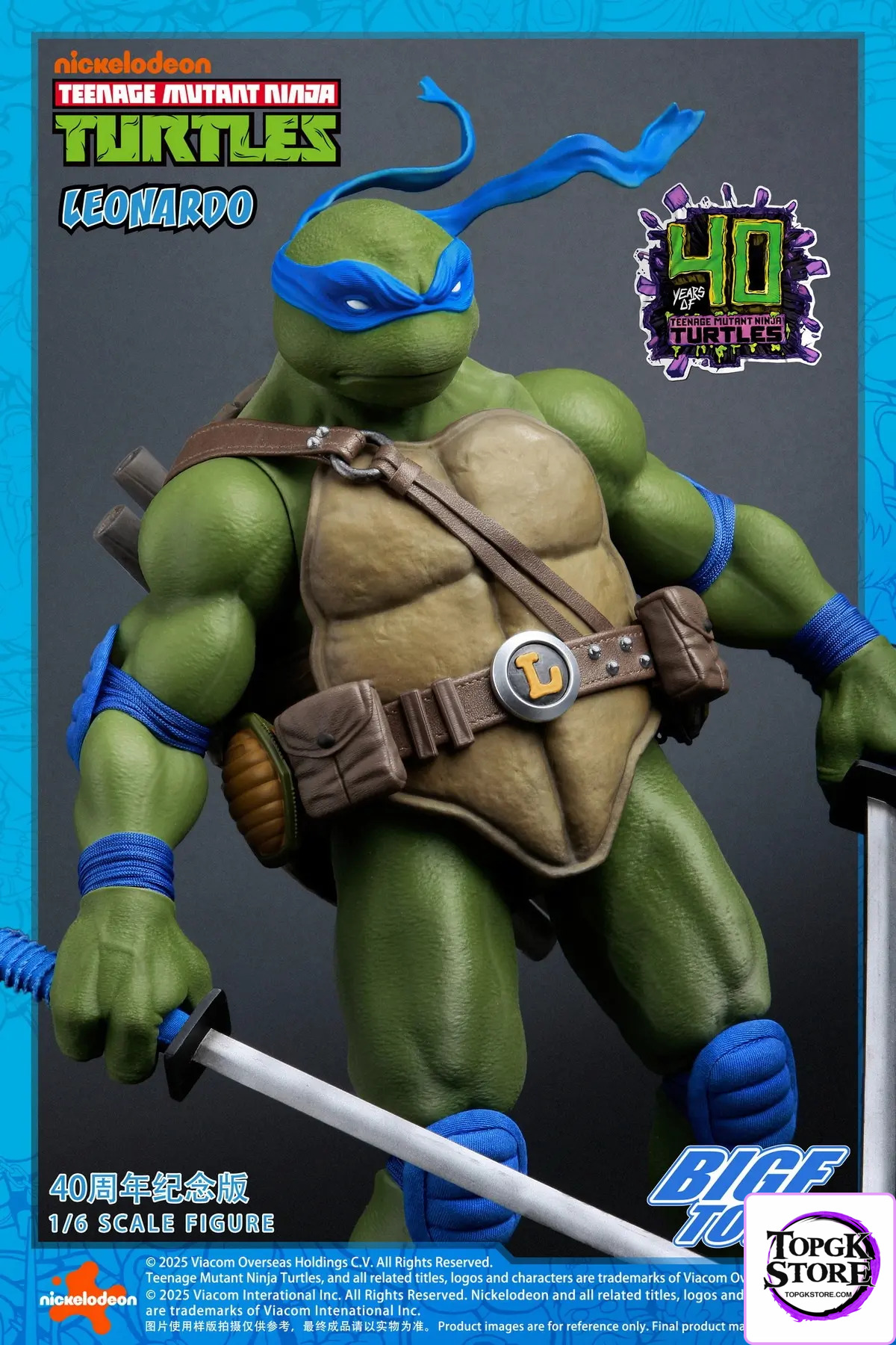 BIGFTOYS – BIGF-001 Leonardo 40th Anniversary Edition 1/6 Scale Action Figure (Licensed) - Photo 12 | TopGKStore