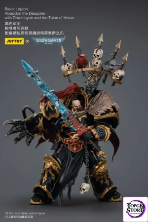 JOYTOY - 1/18 Black Legion Abaddon the Despoiler with Drach'nyen and the Talon of Horus JT02922 - Photo 1 | TopGKStore