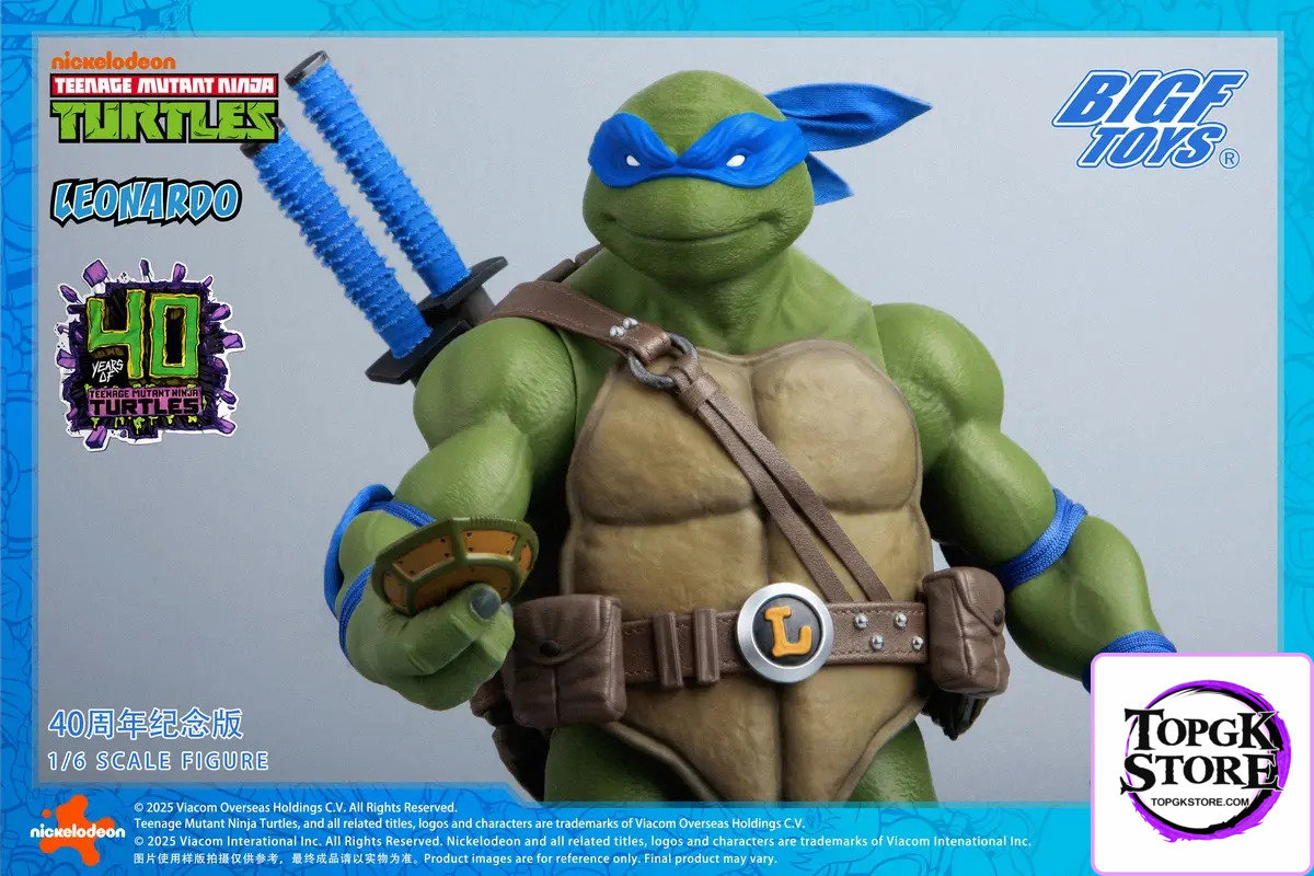 BIGFTOYS – BIGF-001 Leonardo 40th Anniversary Edition 1/6 Scale Action Figure (Licensed) - Photo 14 | TopGKStore