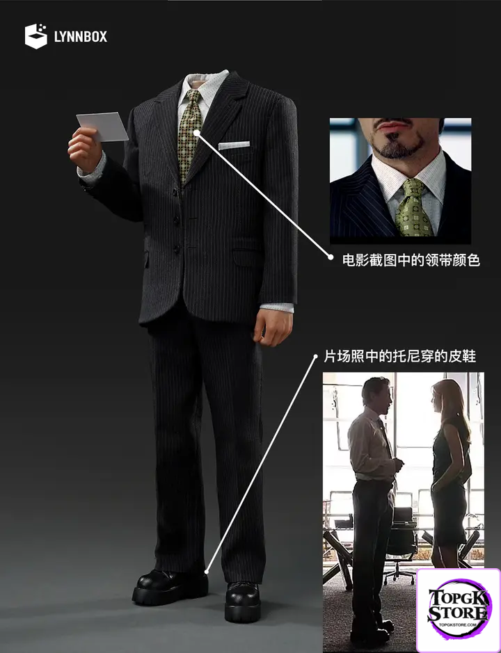 LYNNBOX Studio – Marvel 1/6 Iron Man Tony Stark Press Conference Suit & Podium Set - Photo 6 | TopGKStore