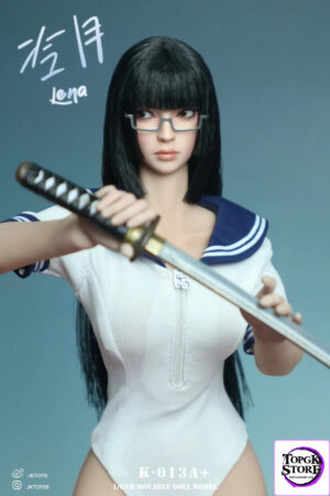 JKTOYS – 1/6 Asian Beauty Head Sculpture Lena Movable Eyes K-013A K-013B K-013C (Licensed) - Photo 2 | TopGKStore
