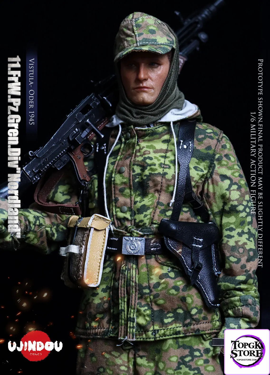 UJINDOU – 1/6 WWII 11. FrW. Pz. Gren. Div “Nordland”, Vistula – Oder 1945 UD9051 (Licensed) - Photo 3