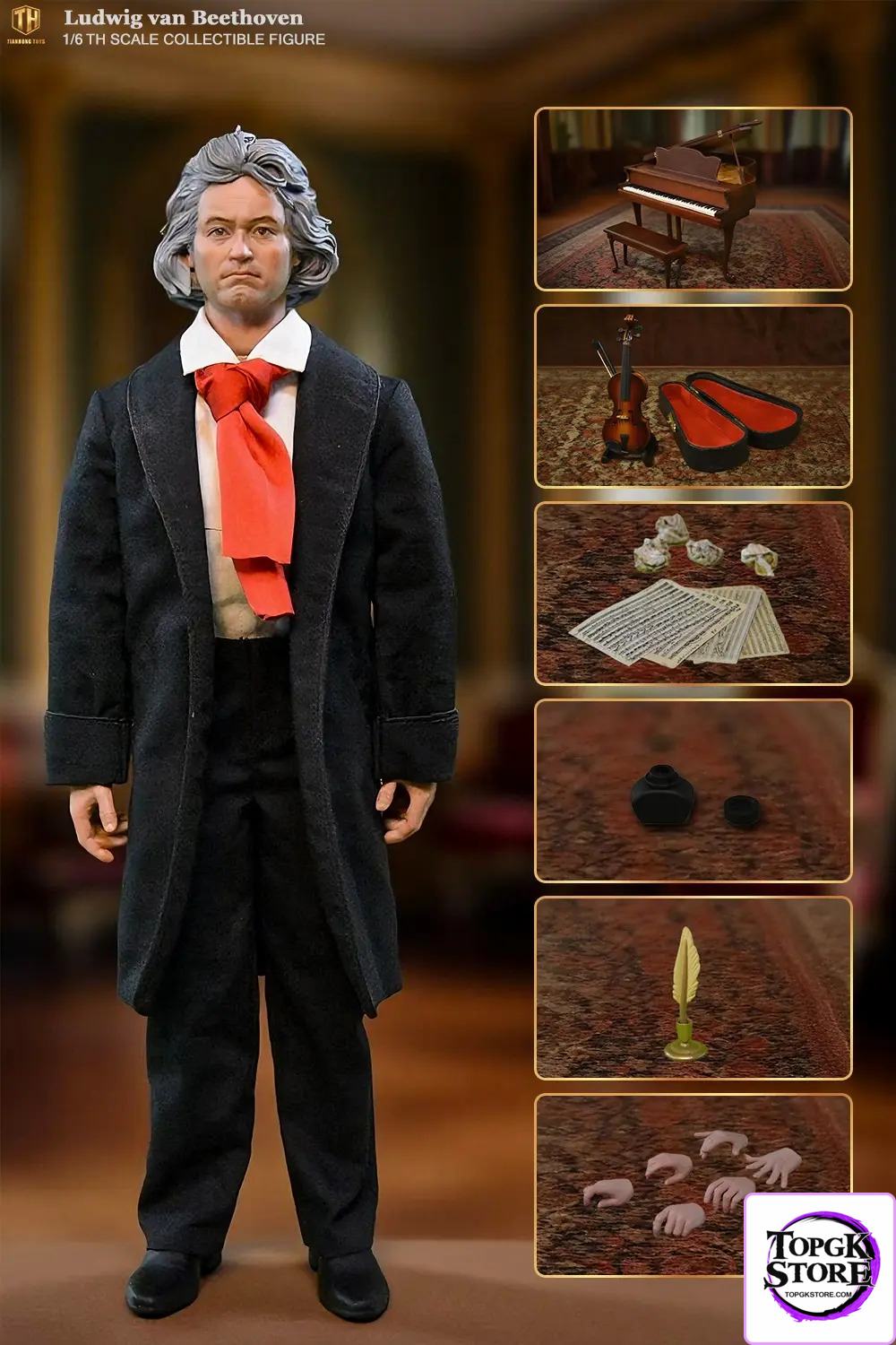 THTOYS – Ludwig van Beethoven 1/6 Action Figure THA004 (Licensed) - Photo 9 | TopGKStore