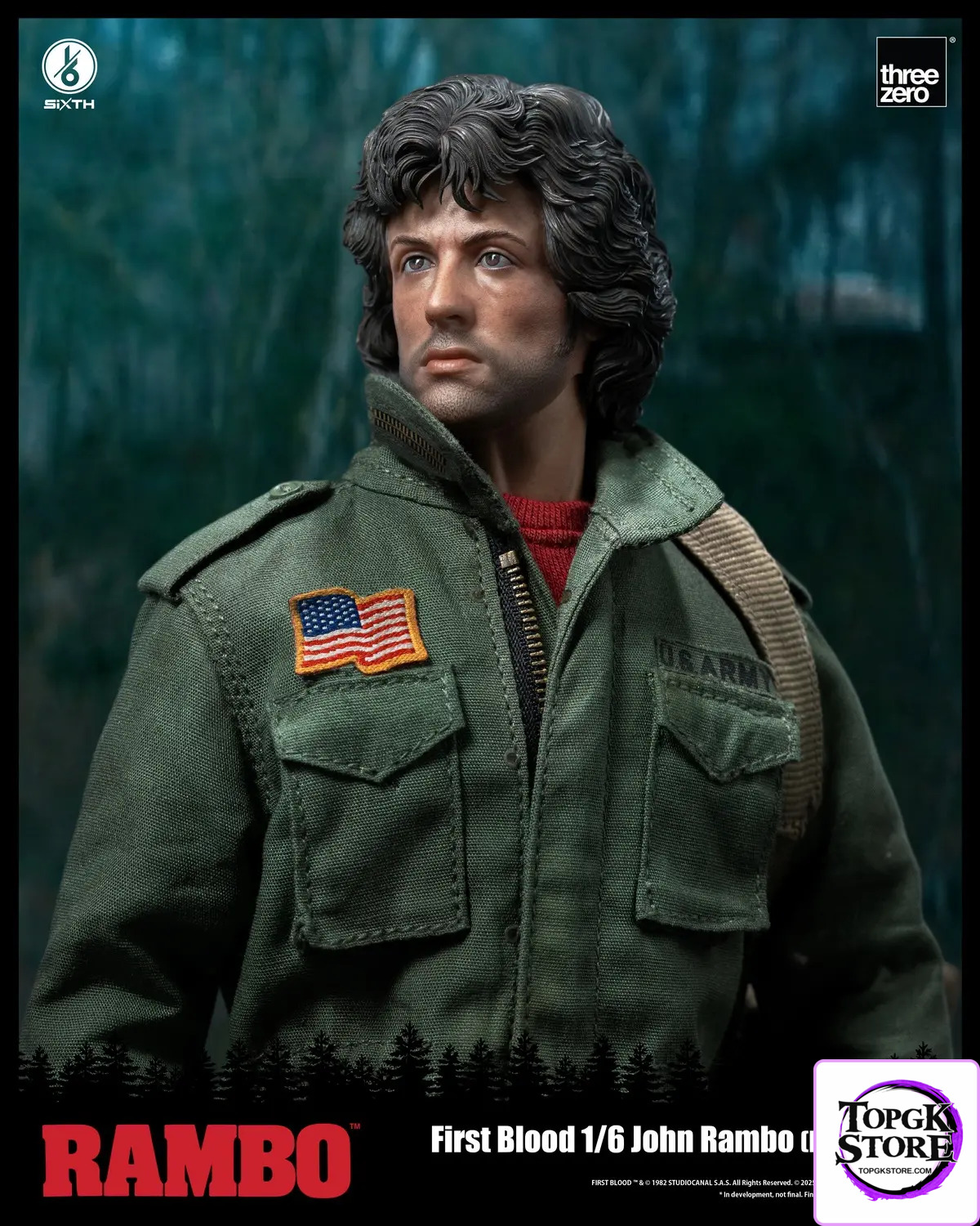 Threezero – Rambo: First Blood 1/6 John Rambo (Field Jacket) 3Z05530W0 (Licensed) - Photo 4 | TopGKStore