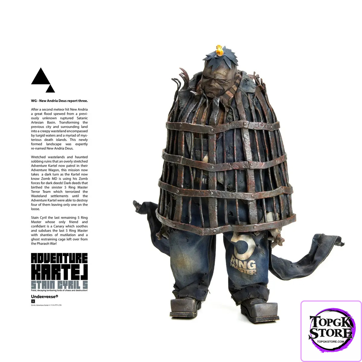 UNDERVERSE – Adventure Kartel 5 Ring Master – Stain Cyril 1/6 Action Figure (Licensed) - Photo 13 | TopGKStore
