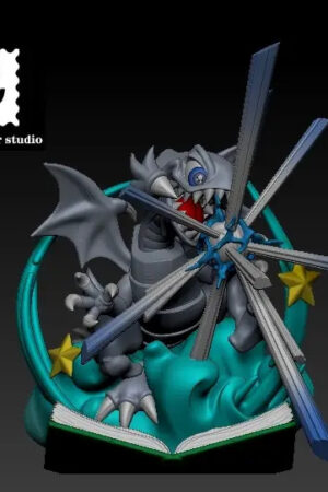 Divine Officer Studio – Yu-Gi-Oh! Cartoon Blue-Eyes White Dragon & Cartoon Dark Rabbit & Scythe Devil Bird - Ph