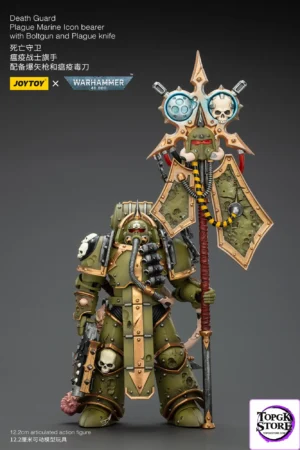 JOYTOY - Warhammer 40K 1/18 Death Guard Blightlord Terminator Squad X Plague Marine lcon bearer JT02861 JT02878 JT02885 JT029