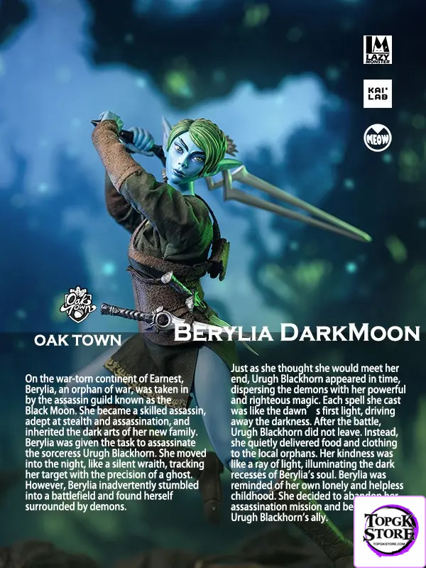 Lazy Monster Studio – Oak town Berylia Dark Moon Assassin & Sorceress (Licensed) - Photo 33 | TopGKStore