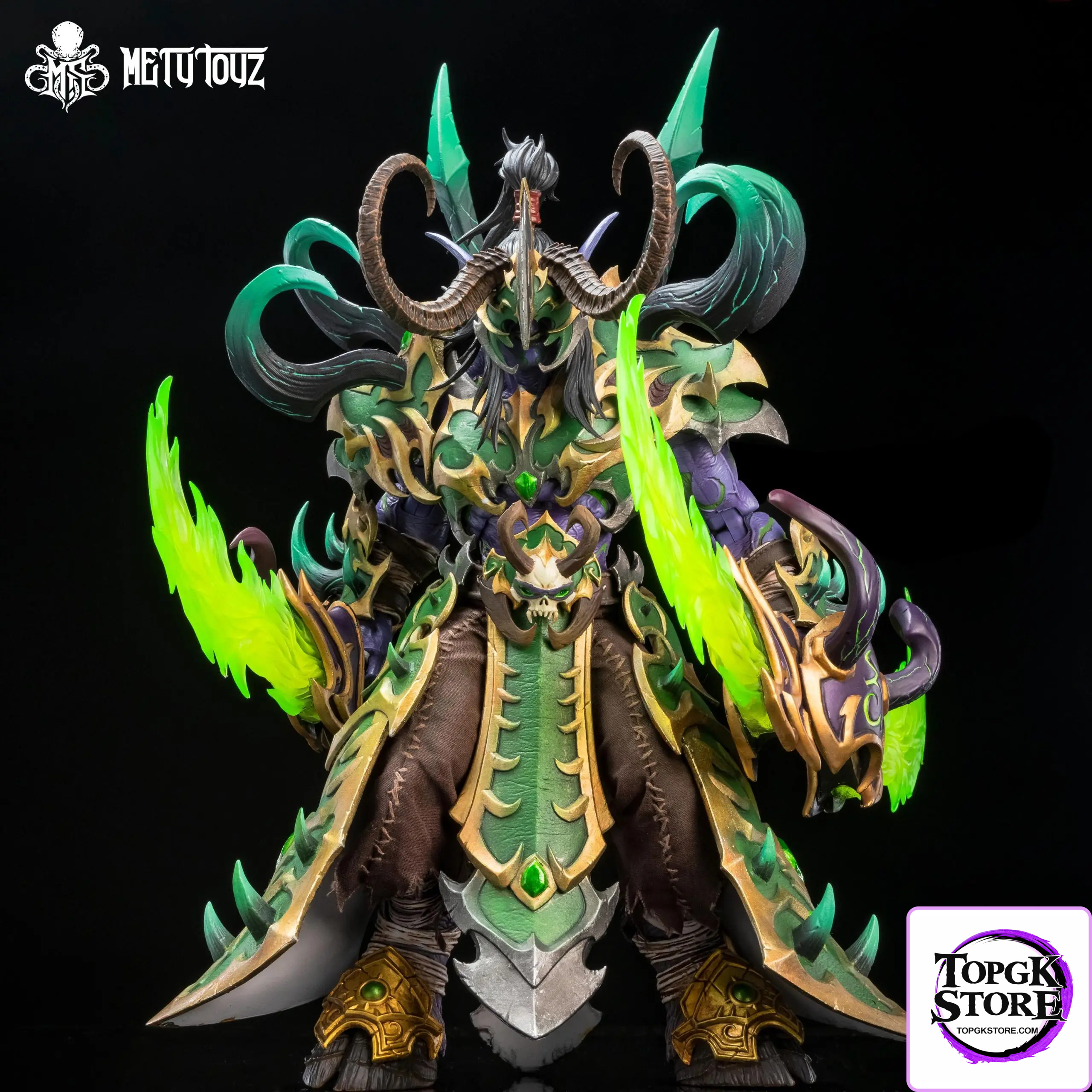METYTOYZ – World of Warcraft Illidan Stormrage WF2025 Exclusive Demon Hunter Emperor Armor Edition Action Figure - Phot