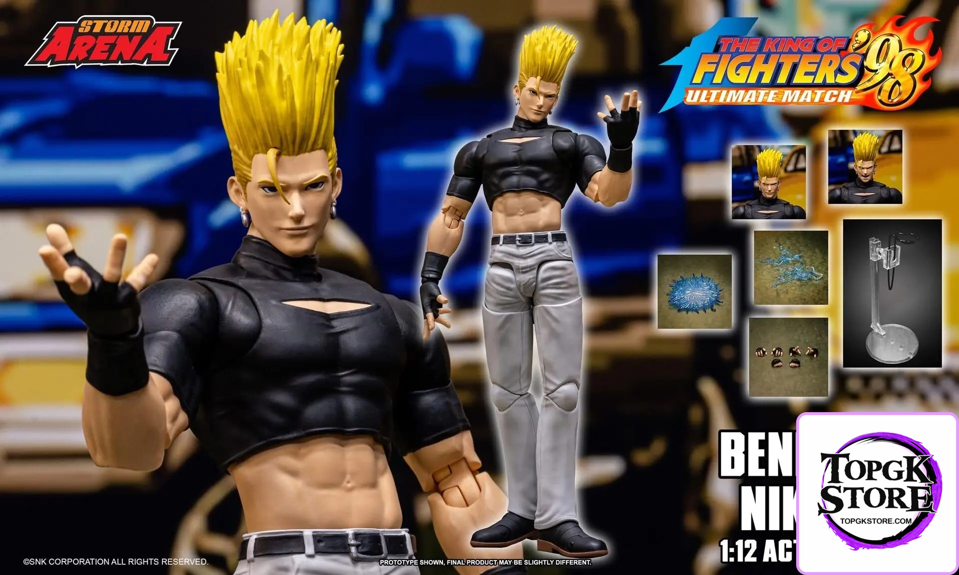 Storm Toys – 1/12 The King of Fighters ’98 Ultimate Match Nikaidou Benimaru Storm Arena (Licensed) - Photo 10 | T