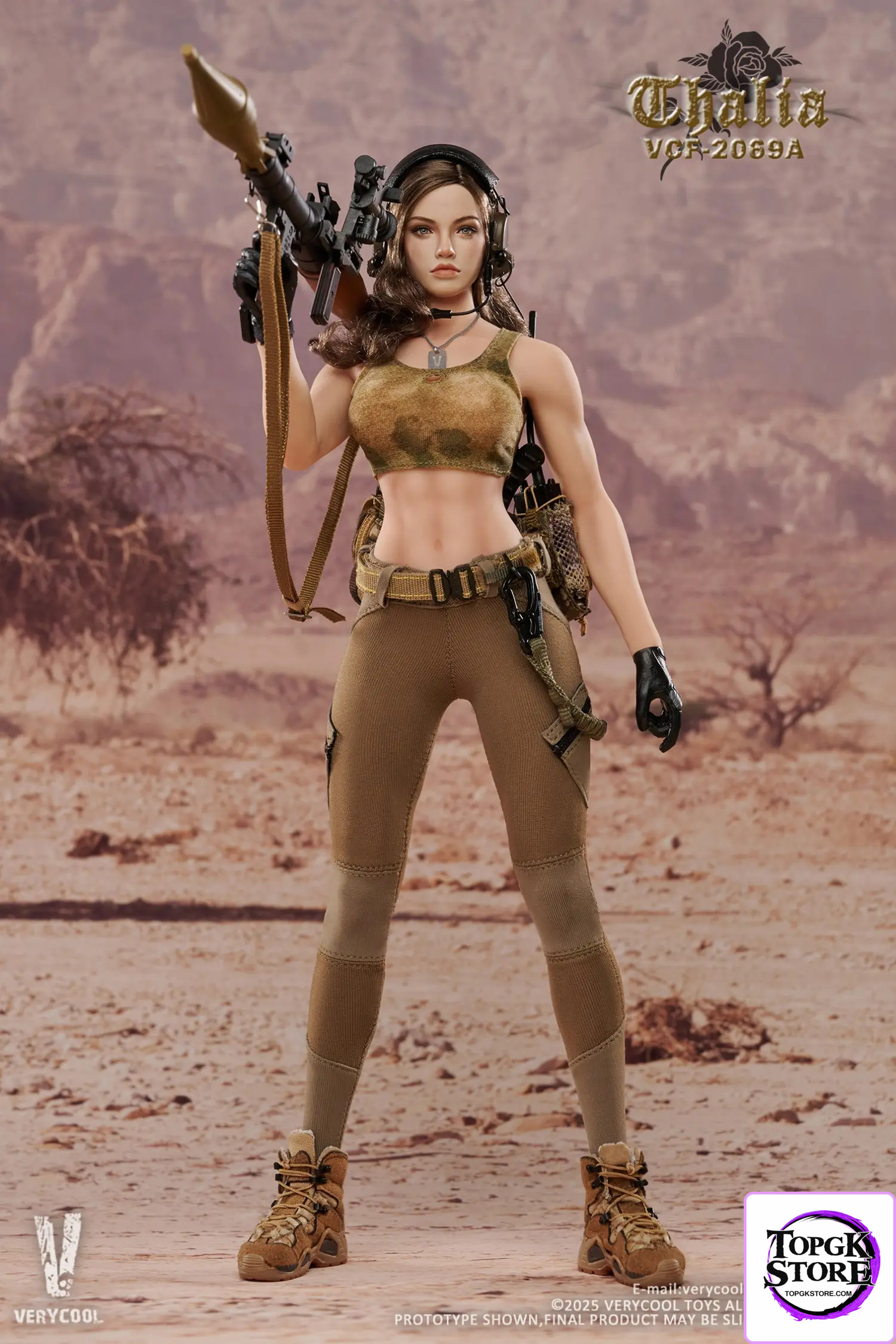 VERYCOOL – 1/6 Scale Action Figure VCF-2069 Desert female soldier -Thalia (Licensed) - Photo 14 | TopGKStore