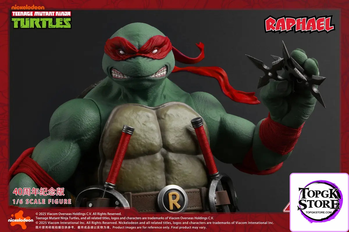 BIGFTOYS – BIGF-002 TNMT Raphael 40th Anniversary Edition 1/6 Scale Action Figure (Licensed) - Photo 8 | TopGKStore