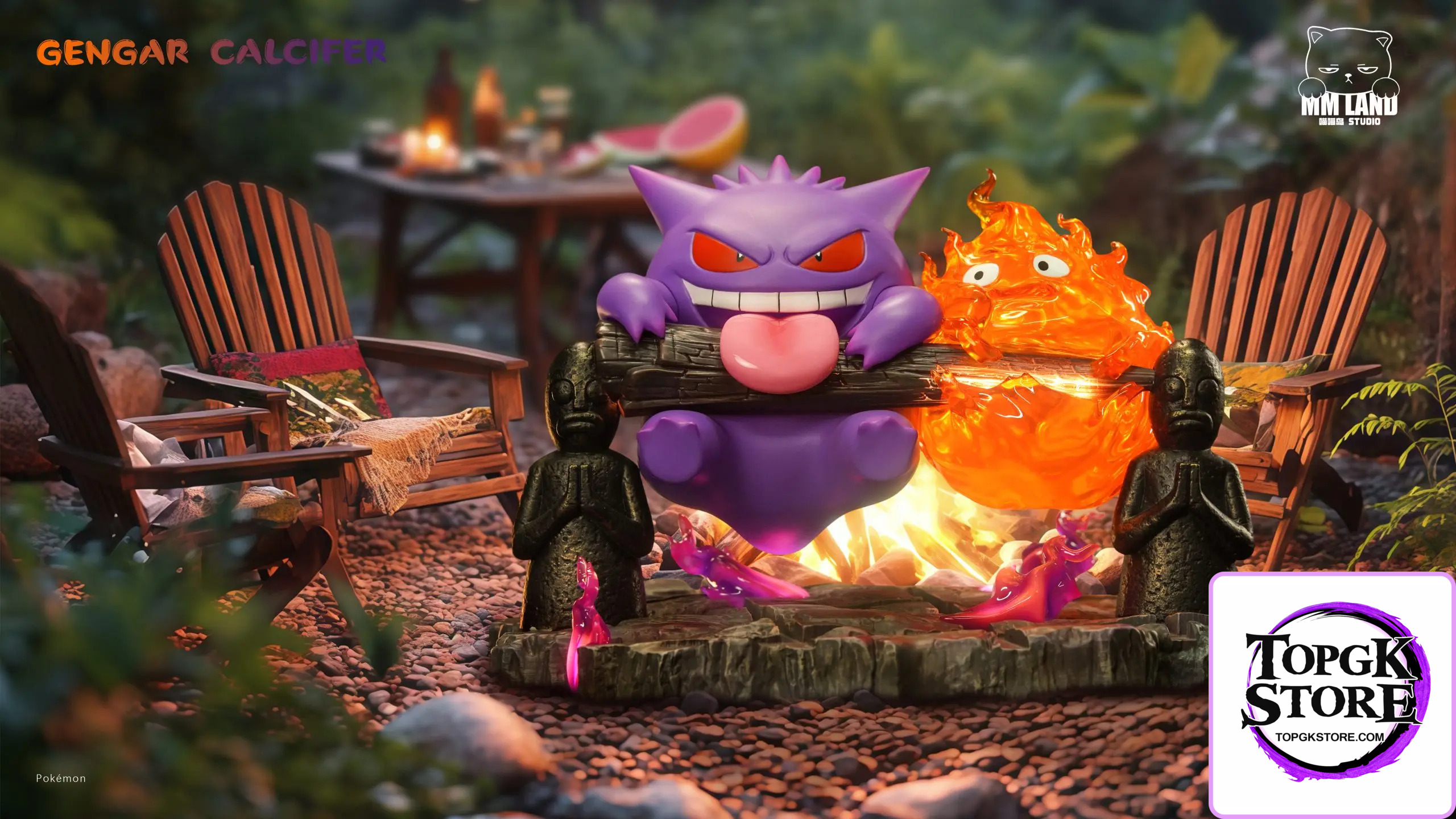 MMLAND Studio – Pokémon & Howl’s Moving Castle Gengar and Calcifer Linkage - Photo 8 | TopGKStore