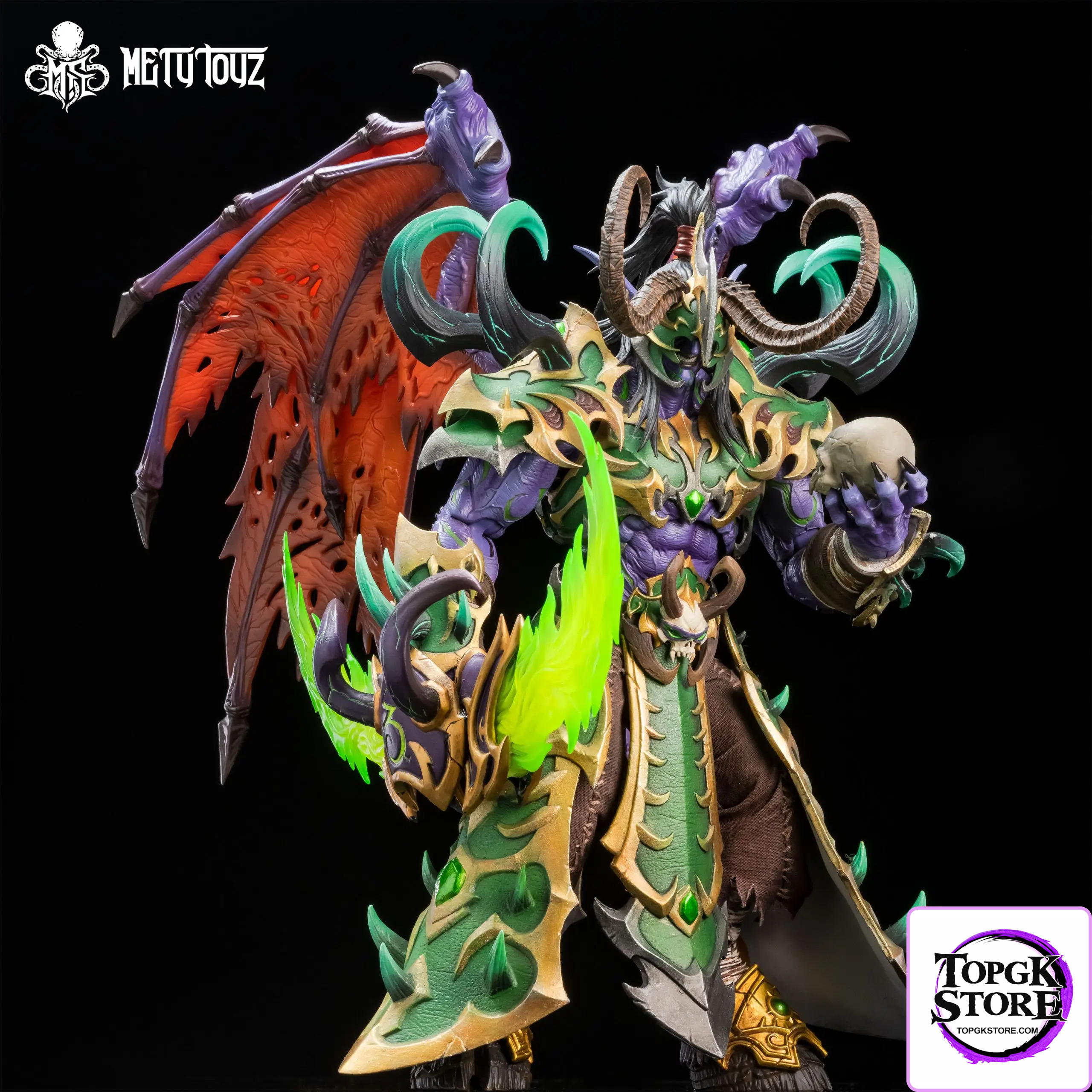 METYTOYZ – World of Warcraft Illidan Stormrage WF2025 Exclusive Demon Hunter Emperor Armor Edition Action Figure - Phot