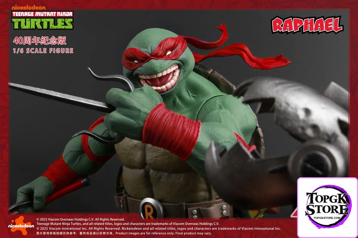 BIGFTOYS – BIGF-002 TNMT Raphael 40th Anniversary Edition 1/6 Scale Action Figure (Licensed) - Photo 10 | TopGKStore
