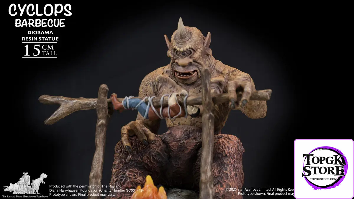 Star Ace Toys – Ray Harryhausen The 7th Voyage of Sinbad Cyclops with Roast Base Diorama SA8063 (Licensed) - Photo 9 |