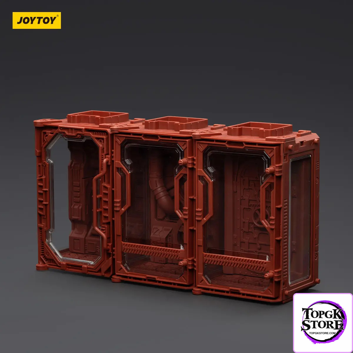 JOYTOY – Individual Soldier Hangar Display Case – Blazing Red & Stellar Purple & Abyssal Blue A B C (Lice