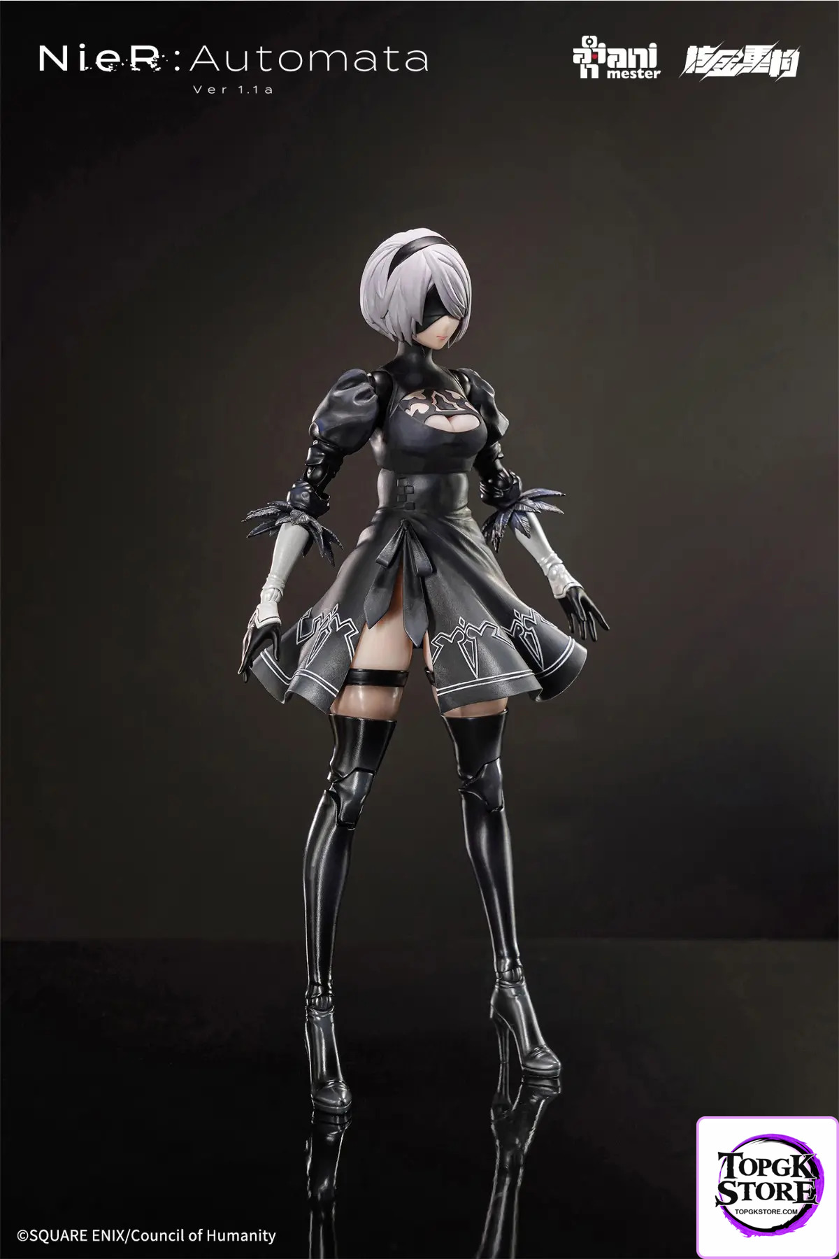 AniMester X Nuclear Gold Reconstruction – YoRHa No.2 Type B – 1/9 Scale Action Figure (Licensed) - Photo 11 | Top