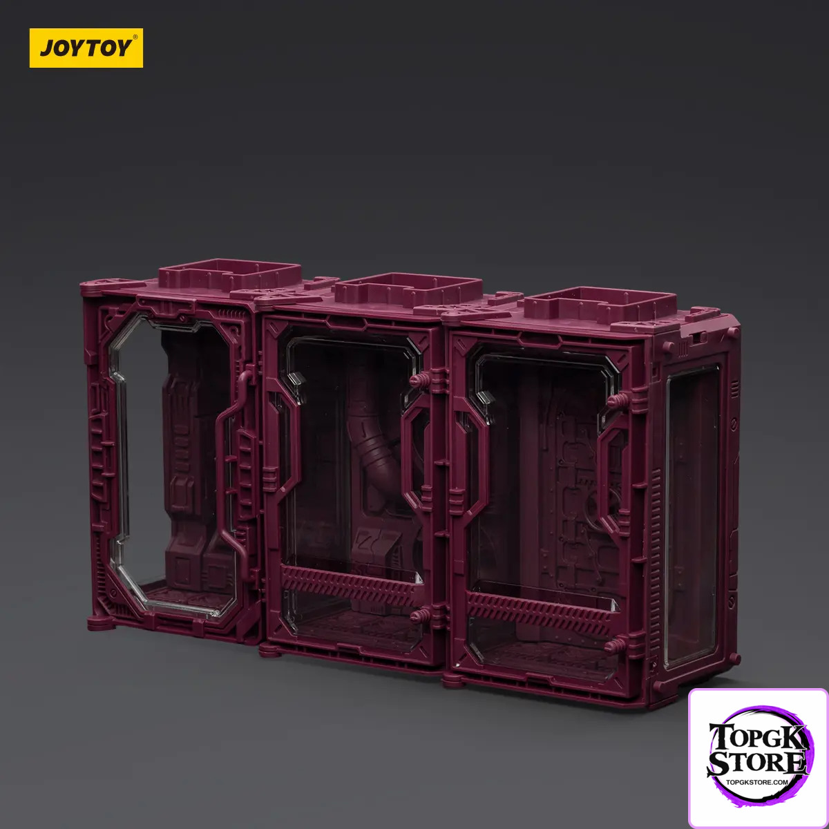 JOYTOY – Individual Soldier Hangar Display Case – Blazing Red & Stellar Purple & Abyssal Blue A B C (Lice