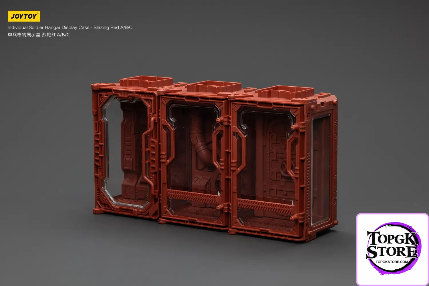 JOYTOY – Individual Soldier Hangar Display Case – Blazing Red & Stellar Purple & Abyssal Blue A B C (Lice