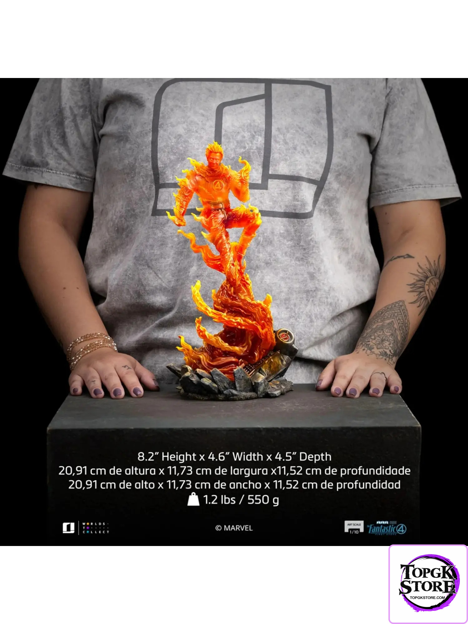 Iron Studio – The Fantastic Four: The Thing & Human Torch MARCAS203135-10 MARCAS203325-10 (Licensed) - Photo 7 | To