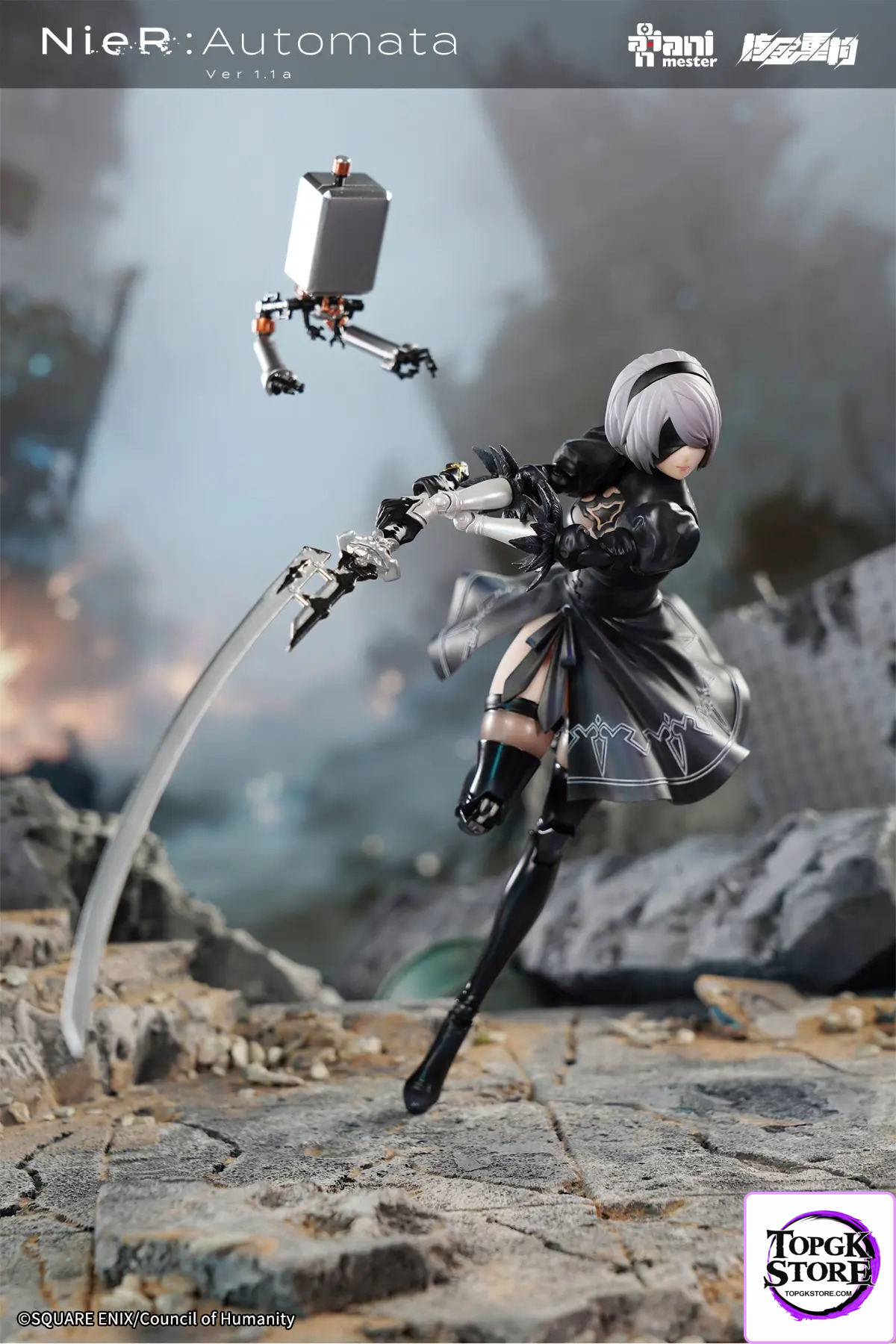 AniMester X Nuclear Gold Reconstruction – YoRHa No.2 Type B – 1/9 Scale Action Figure (Licensed) - Photo 15 | Top