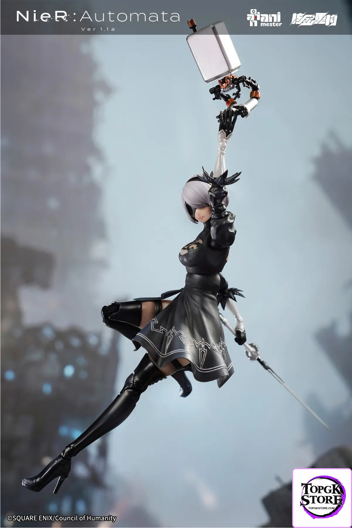 AniMester X Nuclear Gold Reconstruction – YoRHa No.2 Type B – 1/9 Scale Action Figure (Licensed) - Photo 13 | Top