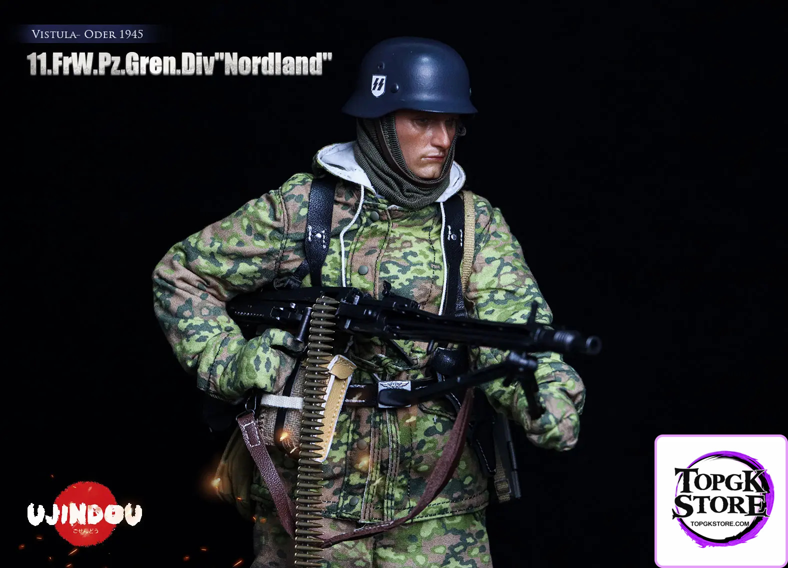 UJINDOU – 1/6 WWII 11. FrW. Pz. Gren. Div “Nordland”, Vistula – Oder 1945 UD9051 (Licensed) - Photo 3