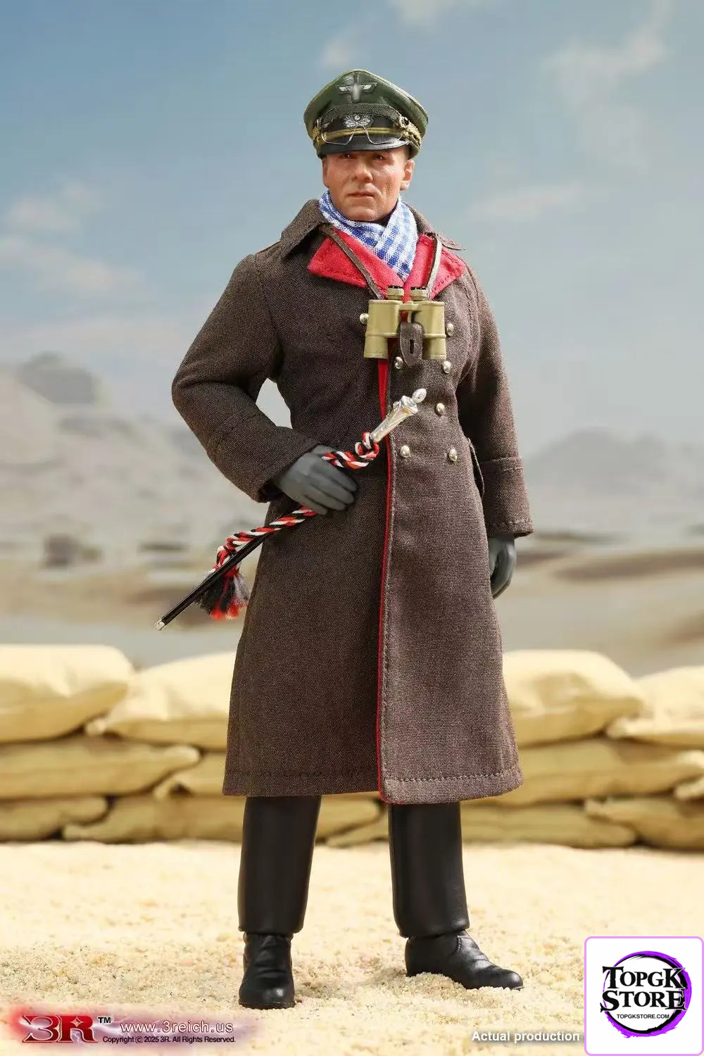 3R Studio – 1/12 Army Field Marshal Desert Fox Rommel Articulated Action Figure TG80004 - Photo 1 | TopGKStore