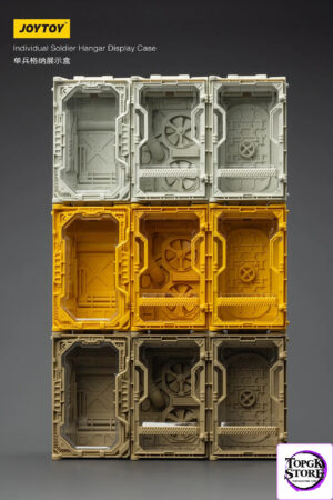 JOYTOY – Individual Soldier Hangar Display Case – Armor White & Ash Yellow & Surge Yellow A B C (Licensed