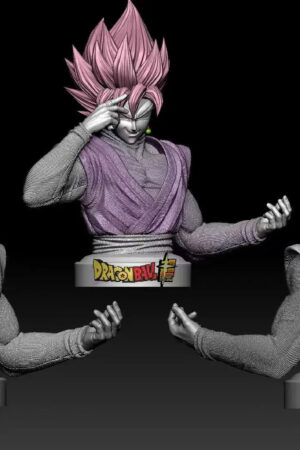JW Studio – Pink Goku Bust Dragon Ball - Photo 2 | TopGKStore