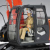 Hasegawa – 1/35 WM Series – Hitachi Construction Machinery Hydraulic Excavator ZAXIS 135US Plastic Model (License