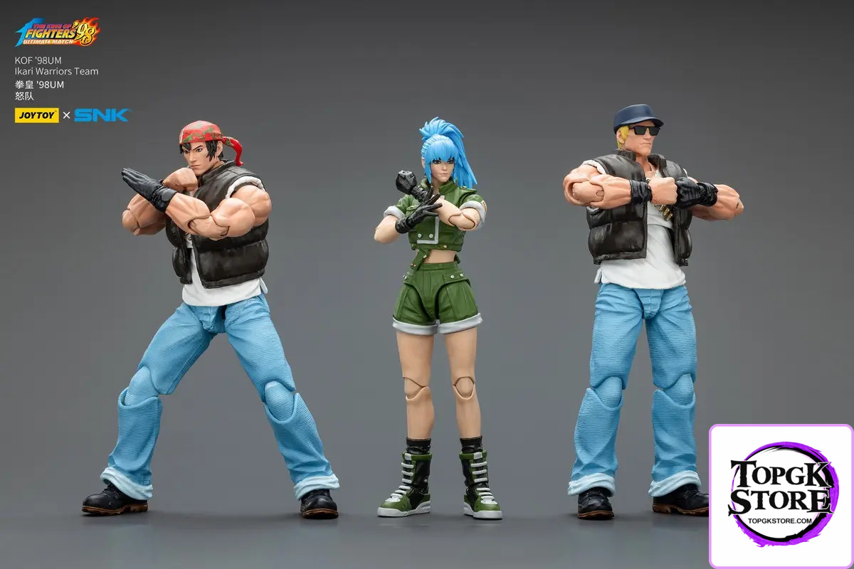 JOYTOY – 1/18 The King of Fighters 98 UM Ikari Team Leona Heidern & Ralf Jones & Clark Still JT01703 JT01710 JT