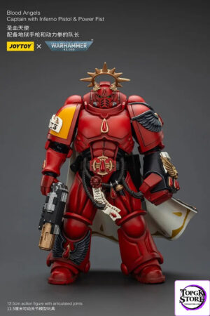 JOYTOY – Blood Angels Captain with Inferno Pistol & Power Fist JT01796 (Licensed) - Photo 1 | TopGKStore