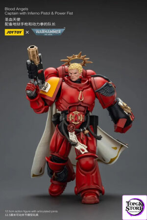 JOYTOY – Blood Angels Captain with Inferno Pistol & Power Fist JT01796 (Licensed) - Photo 2 | TopGKStore