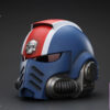 JOYTOY – Warhammer 40,000 Ultramarines Lieutenant Titus’ MKX Helmet & Display Stand JT01741 JT01697 (Licensed