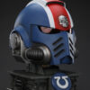 JOYTOY – Warhammer 40,000 Ultramarines Lieutenant Titus’ MKX Helmet & Display Stand JT01741 JT01697 (Licensed